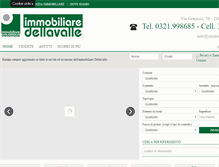 Tablet Screenshot of immobiliaredellavalle.com